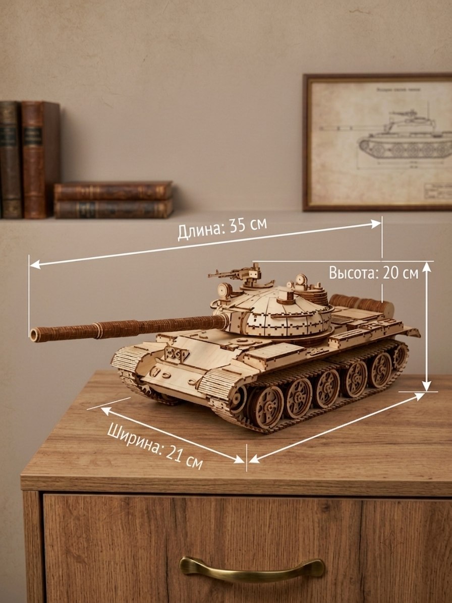 Сборная модель Танк Т 62