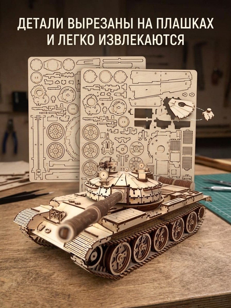 Сборная модель Танк Т 62