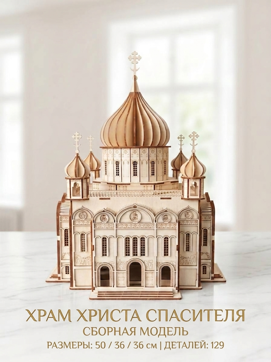 Сборная модель Храм Христа Спасителя